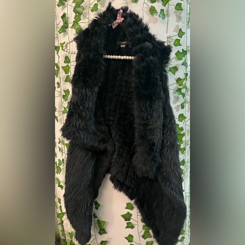 New Rudsak Rabbit Fur Vest